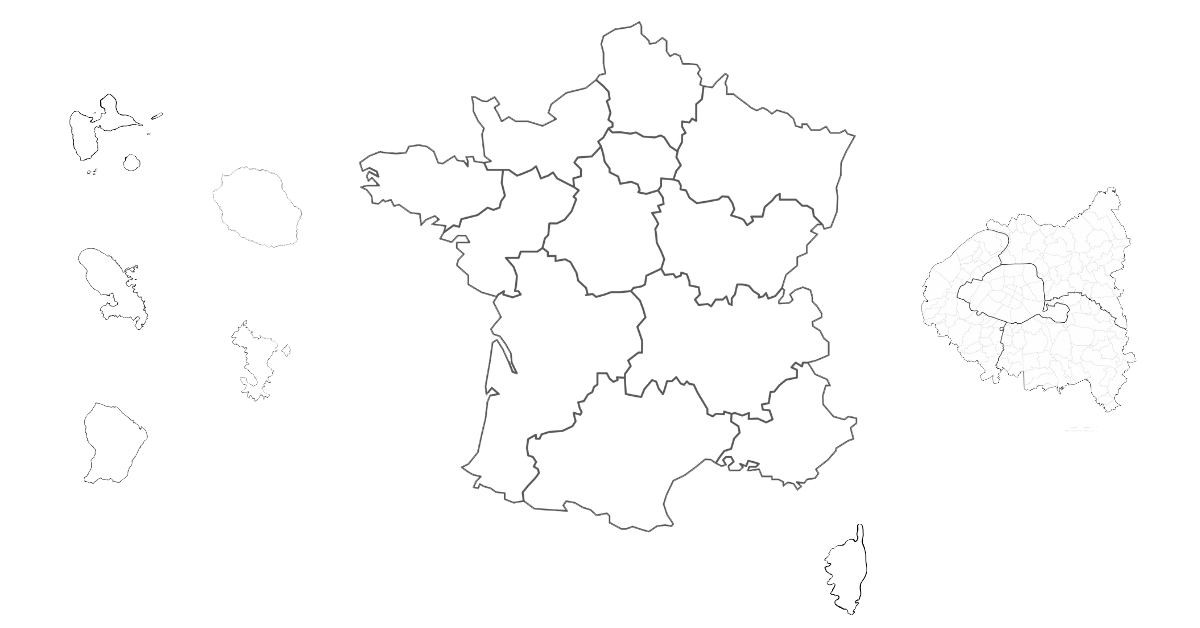 Carte de france - Clients GPuC